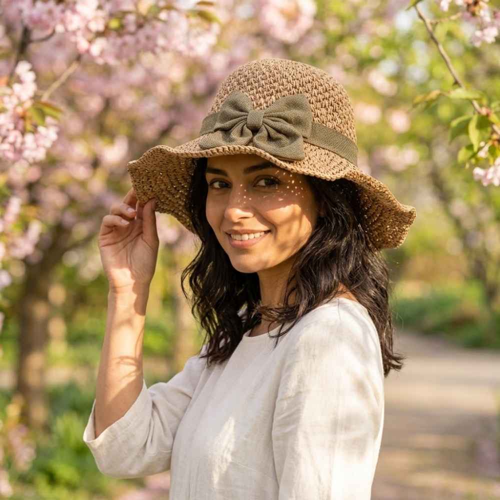 Aisa Riviera Summer Straw Hat