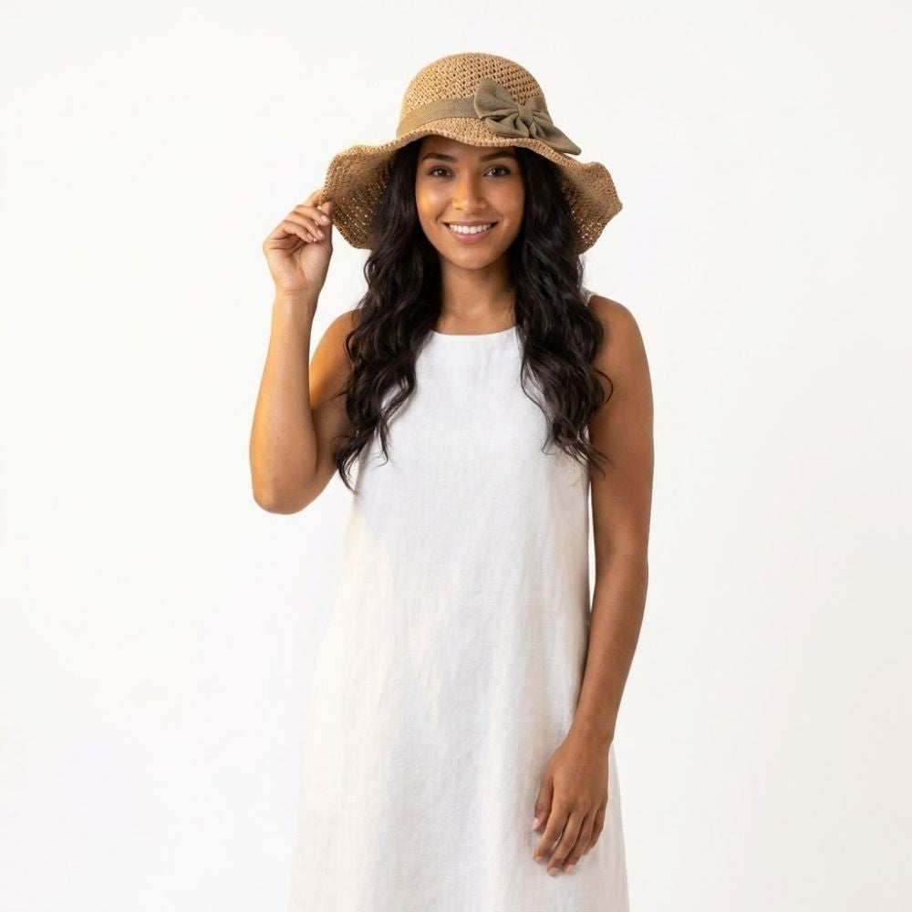 Aisa Riviera Summer Straw Hat