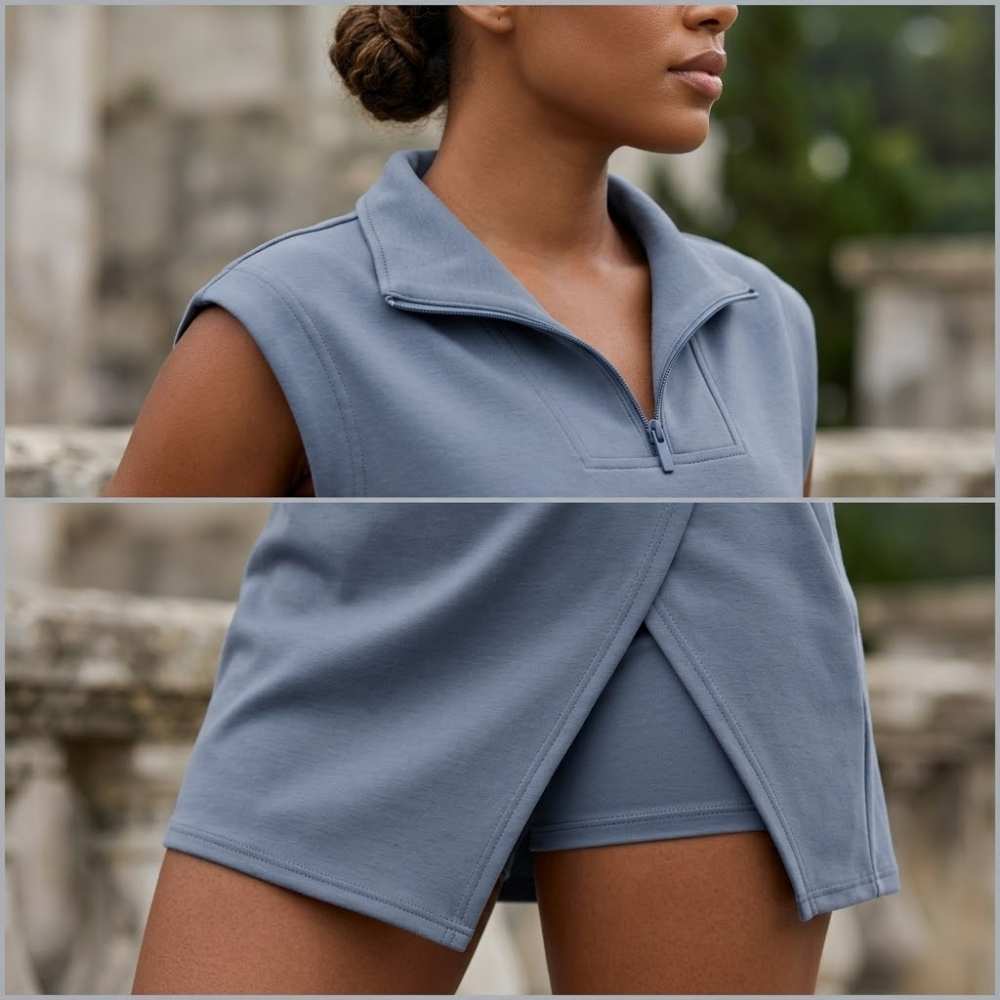 Aisa Zip Skort Dress