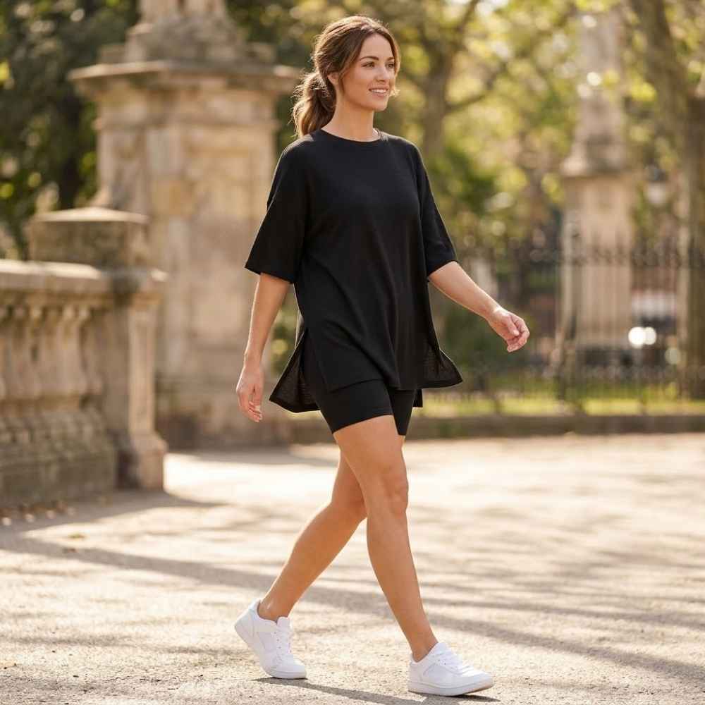 Aisa Oversized Tee Set