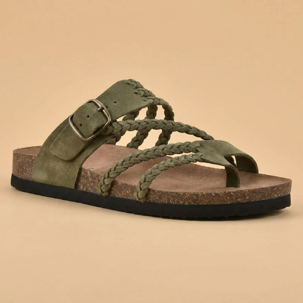 Sandalia Aisa Salcombe color Verde Oliva