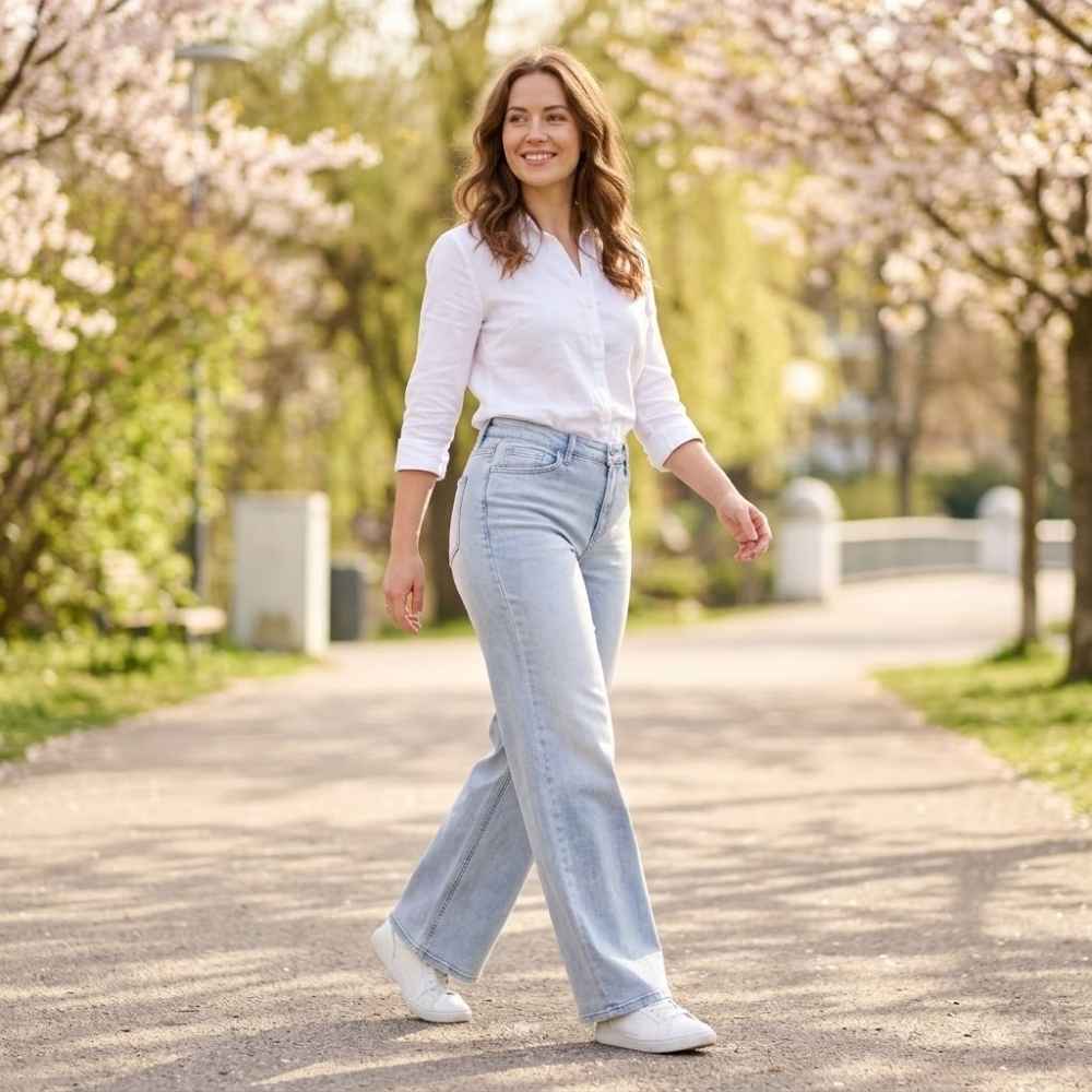 Aisa Wide-Leg Baggy High-Waist Jeans